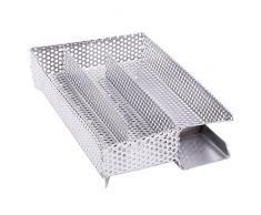 BBQ-Toro - Generador de humo frío para Parrillas | Ahumador de acero inóxidable | Para carne verduras pescado | Horno ahumador 20 x 12,5 cm I Barbacoa