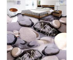 Piso mural 3d Papel pintado mural personalizado Piedra Adoquín 3D Pisos Decoración Pinturas Cocina Baño Autoadhesivo Papel tapiz impermeable para pisos 200X140CM