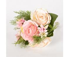 7 Ast por la flor artificial del ramo de Rose Novia que sostiene una flor para la decoración de la boda, rosa
