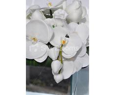 Elegante blanco Artificial orquídea, Magnolia y rosa de arreglo Floral