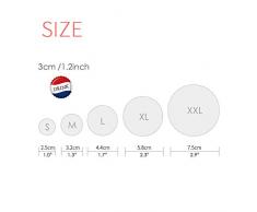 DIYthinker Regalo Botón fresco templado del árbol frutal de imagen pernos redondos Placa Ropa decoración 5pcs Multicolor SG