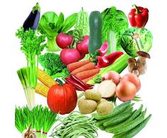 lamta1k 200Pcs Semillas de hortalizas orgánicas Mixtas de bonsáis Planta de jardín con Techo de jardín nutritivo/Flor Fresca Planta de Hierbas Frescas - Semillas de Verduras
