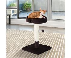 PawHut Rascador Gato 45x45x70cm Centro de Juego Arbol Gatos Cama Poste Arañar Juguetes