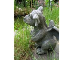 MC - Figura decorativa para jardín, diseño de dragón escéptico