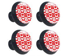 Tiradores de ranas en estanque, para cajones, armarios, tocadores, mesas, manijas con tornillos, 4 unidades, plástico abs, Multi03, 3.5×2.8CM/1.38×1.10IN