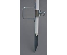 Soporte para sombrilla - La Stabielo - Césped Mandril 30 SB - En Alemán Acero 3 - 4 mm de diámetro - Longitud 430 mm - SOL pantalla plana - Holly Productos Stabielo® - stockhalterung con placa para fijación