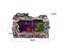 GL-GL-Indoor fountain Fuente de Agua Interior Fuente de Interior Pecera pequeña Decoración para el hogar Adornos de jardín Adornos de Feng Shui Regalo Ideal