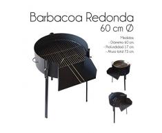 ESTUFAS GARCIA Barbacoa Redonda 60 CM Chapa con Soporte para Paella