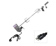 Kitabetty Parrilla giratoria automática portátil para barbacoas, Conjunto de Parrilla eléctrica de Acero Inoxidable, Adecuada para Parrillas de Gas Carros para barbacoas