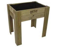 Hortalia Garden Brico - Huerto Urbano Mesa de Cultivo, Talla M, 80 x 80 x 60 cm