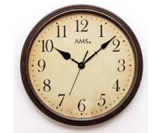 AMS Reloj de Pared, marrón