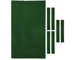 Injoyo Fieltro de Mesa de Billar 9 Pies, Fieltro de Tela de Mesa de Billar + Tiras de Riel 2.8m X 1.53m X 0.6mm, Accesorios de Mesa de Billar - Verde, 2.8x1.5m
