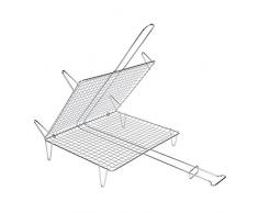 Sauvic 02590 Parrilla Pescado 30 X 35 ZINCADA, Acero, 35.00x59.00x17.50 cm