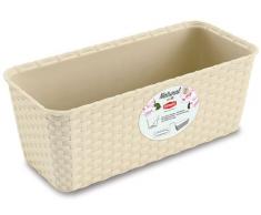 Stefanplast 2076020 - Jardín natural con sistema de auto-riego creme 40 x 16 x 13 cm