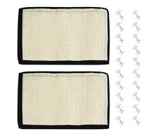 FurPaw Alfombra Rascadora - 2 Pcs Protector contra Arañazos de Gato y Perro, Mesa, Sofá, Silla, Patas de Muebles para Evitar Arañazos, 30 * 40cm