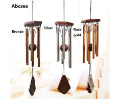 Abcsea oro rosa windbell,campanas de viento tubulares,carillones de viento, campana tubular