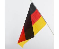 Genérico - Bandera de Alemania con asta (46 x 30 cm)