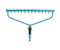 GARDENA Combisystem 3168-20 - Rastrillo con puente de robusto rastro con 14 púas, accesorio para rastrillar, ancho de trabajo 36 cm, puente doble para trabajos pesados, apto para todos los mangos combisystem