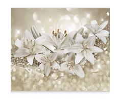 murando Fotomurales 400x280 cm XXL Papel pintado tejido no tejido Decoración de Pared decorativos Murales moderna Diseno Fotográfico Flores Lirio b-a-0306-a-b