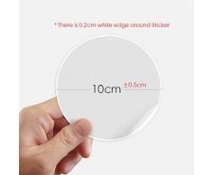 DIYthinker Modelo Rojo del arbusto de Rosas Flores Redondas 10cm Pared Maleta portátil Motobike Decal 8pcs Diámetro 10cm