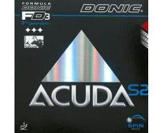 Donic goma Acuda S2 tenis de mesa, negro, 1.8 mm