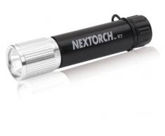 Nextorch K1 - Mini linterna de bolsillo LED, color negro