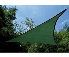 Garbric 9086 Toldo Vela, Triangular, Verde, 3.6 x 3.6 x 3.6 m