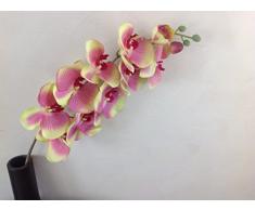 GMMH Ramas de orquídeas 107 cm Verde Flores Artificiales de Seda Rosa Flores de orquídeas Artificiales como Real