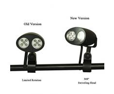 LED Luz de barbacoa, LightsGoal Outdoor LED Barbecue Lamp para Gas y Electricidad, 360 ° de rotación Battery Powered 3 Levels de brillo, Uso para Summer Party Night Camping - Incluye Delantal