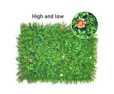 Ping- Artificial Seto Planta Panel 40x60 Cm, Cribado De Una Valla Recortada Fondo De Hierba Verde Artificial Decoración De Vallas De Jardín Cercado De Privacidad Al Aire Libre (Size : 4pack)