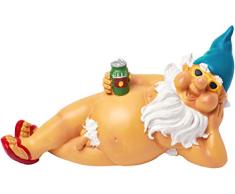BRUBAKER Enano de Jardín Desnudo 24 Cm Enano Porno Figura Nudista Exhibicionista