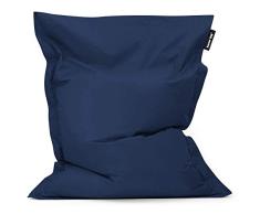 Bean Bag Bazaar Bazaar Bag - Azul Marino, 180cm x 140cm, Puf Gigante para Interiores y Exteriores – Puff Enorme, Ideal para Usar en el Hogar y el Jardín