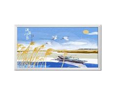 WOAIM Calefacción eléctrica de Pared Radiador El grafeno Panel Calentadores Mural Infrarrojos Calentador eléctrico Cristal de Carbono Mural de la Pared Caliente Montado en la Pared Pintura de Paisaje