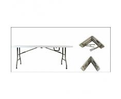 resol, 66469, mesa colectividad plegable color gris claro easy 240 cm