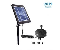 OCGIG 150L//h 2.4W Solar Fuente Bomba Flotado LED Solar Panel Incorporada Bater/ía Funci/ón de Agua con energ/ía Solar para estanques jard/ín Patio Acuario