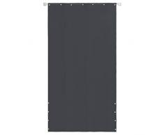 FESTNIGHT Toldo Lateral para Balcón y Terraza Tela Oxford Impermeable y con Protección UV 140 x 240 cm Gris