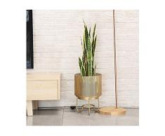 QI-shanping Sala de Estar Plataforma Olla decoración de balcón Flor nórdica Marco de la Flor Sencilla Hueco estantería de Hierro Forjado de Flores Flor Verde Soporte de la Planta Soporte