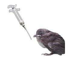 Xinllm Jeringa para Pájaros Bebedero Pajaros Jeringas de alimentación para cría Manual La alimentación de Aves Budgie alimentador Pájaro dispensador de Agua 100ml,4mm*5cm Tube