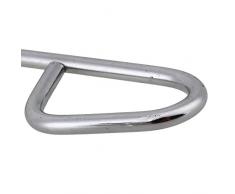 cnbtr Acero Inoxidable Plata Crisol Pinzas para exteriores Soporte Mango barbacoa pinzas pinzas asar a la parrilla barbacoa Experimental Tool (30 cm)