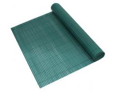 Esterilla de Protección de PVC Color Verde 90x300cm Protección Visual/de Viento para Jardín Balcón Cierre