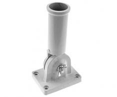 DULALA Soporte de asta de Bandera 2 Piezas Soporte de Soporte de asta de Bandera de Montaje en Pared Ajustable para Banderas Manga de Viento de 30 mm