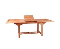 Mesa de jardín Extensible de Teca marrón Garden - LOLAhome