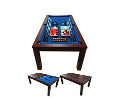 Mesa de Billar 7 ft con Plan de Cobertura Incluido Carambola mod. Blue Sky Nuevo - Medición de 188 x 96 cm!
