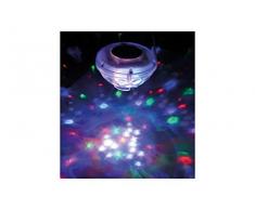 Gre 90173 - Lámpara Solar de Fantasía Led para Jardín y Piscina, 8 Diodos, 7 Programas de Luz