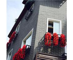 - Vorcool - Plantas trepadoras artificiales con flores, perfectas para colgar y decorar