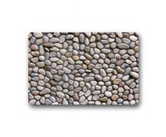 Nancyint IZE Diseño Decorativo Divertido Adoquín Bienvenido Felpudo Interior Exterior Decoración Alfombrillas 40cm * 60cm