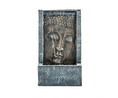 Pajoma 43107,0 fuentes de interior, diseño de Buda con iluminación LED Tashima poliresina, 48 cm