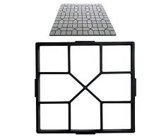 XIONGDA Molde de pavimentación de hormigón Medio, Molde de pavimentación de Bricolaje, Fabricante de rutas de pavimentación de adoquines, Patio de jardín Molde de Pasarela, terraza 45 * 45 * 4 cm