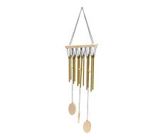 Campanas de Viento Feng Shui Carillon Wind Chimes Música de Viento Campana Muebles de jardín Música Metal Bells Sonido Viento Tubos de Madera Manualidades Decorativas