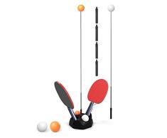 briskay Entrenador De Tenis De Mesa Movable Elastic Soft Shaft Vision Training Altura Ajustable Ocio Descompresión Deportes Indoor Outdoor Play